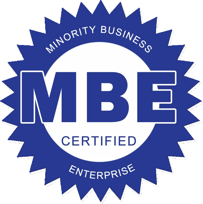 Minority Business Enterprise MBE certified emblem